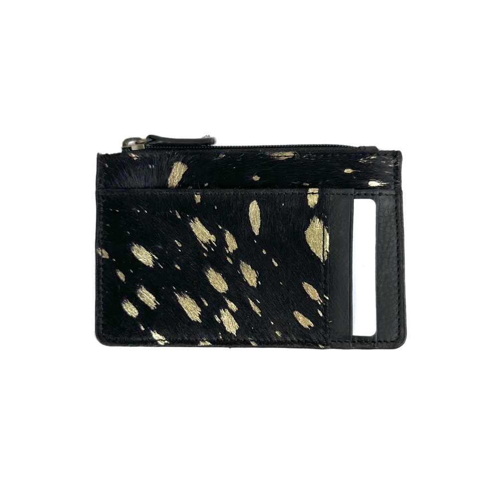 NWOT Myra Bag Golden Flecks Cowhide Cardholder Wallet